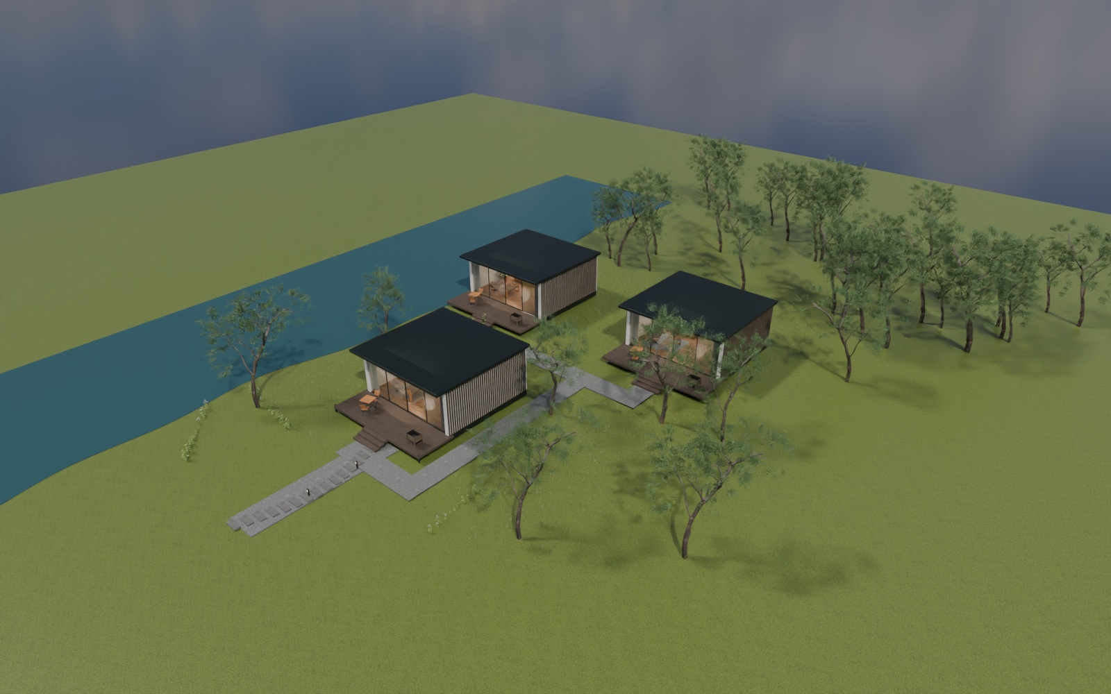 Grounds and walking paths